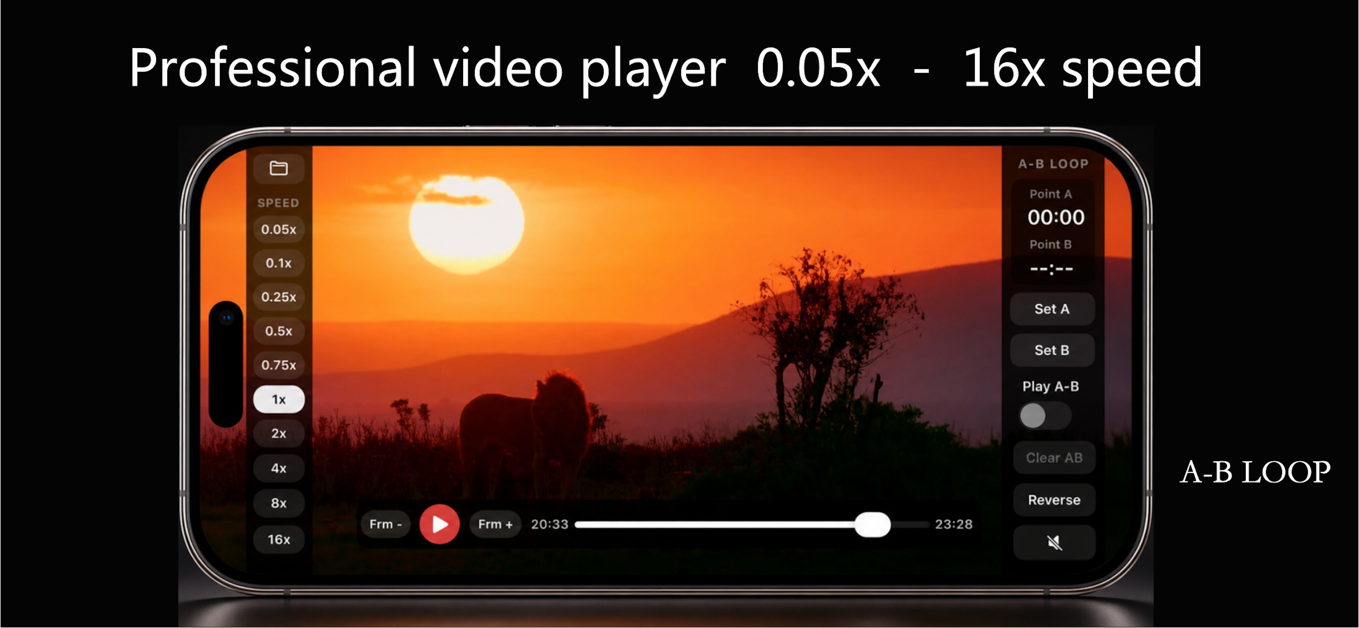 0.05 Player 在手机上的功能展示截图
